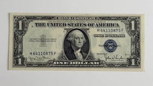 1935 $1 United States Silver Certificate - Serial H64110875F