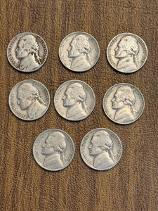 Jefferson Nickel Coins - 8-Piece Group (Lot of 8)