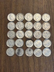 United States Roosevelt Dimes Mixed Dates (Lot of 25)