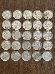 Roosevelt Dimes Mixed Dates (Lot of 25)