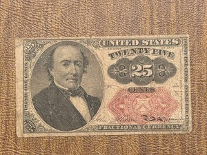 United States 25-Cent Fractional Currency Note