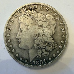 Morgan Silver Dollar 1881 - United States One Dollar Coin