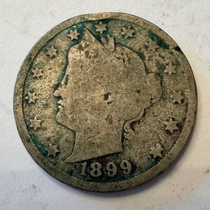 Liberty Head Nickel 1899 - 5 Cents (V Reverse) US Coin