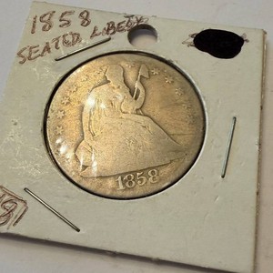 Seated Liberty Half Dollar 1858