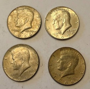Kennedy Half Dollars  (Lot of 4)