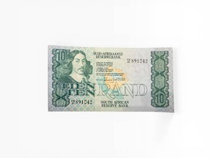 South African Reserve Bank R10 Banknote - Ten Rand