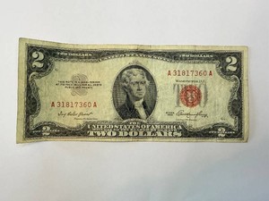 Two Dollar Bill - Series 1953, Washington DC - Serial A31817360A