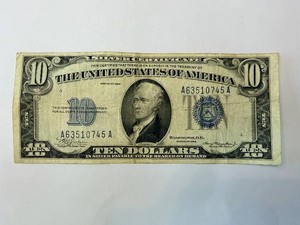 Ten Dollar United States Note - Series 1934A - Hamilton Portrait - A65310745A