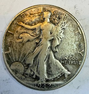 1942 Walking Liberty Half Dollar - U.S. Silver 50-Cent Coin