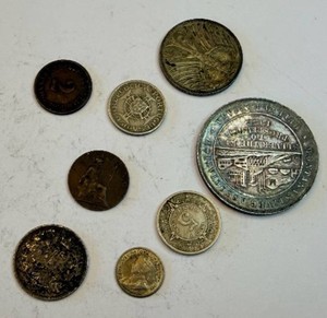 Mixed World Coins - Portugal Angola Mexico USA Vintage Currency Collection (8 coins)