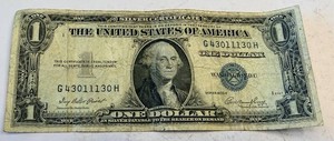 One Dollar Federal Reserve Note - Series 1953-E, G4301130H (Chicago)
