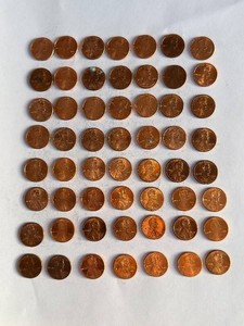 US Lincoln Cent Pennies (Lot of 56)