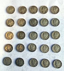 Mercury Dimes 1943-1945
