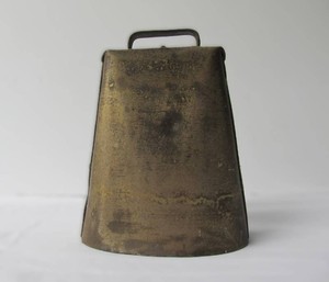 Antique 1800s Large Brass Cowbell