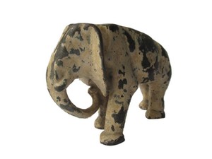 Original Antique Cast Iron Elephant Doorstop
