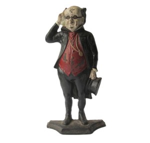 Original Old Vintage Cast Iron Mr. Pickwick Doorstop