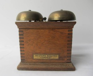 Antique Dovetailed Oak Western Electric Telephone or Telegraph Ringer Box