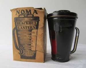 Nice Vintage 1930s era NOMA Blackout Lantern wOriginal Box