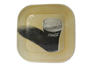 Unusual Vintage COCA COLA Hand Signed Ceramic Item
