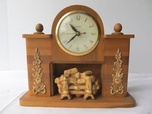 Vintage 1940s-50s UNITED Fireplace Clock