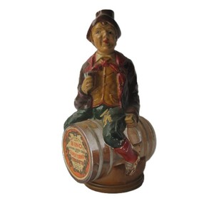 1920s-30s era Italian Figural Glass Liquor Bottle