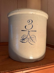 Vintage 3 Gallon RED WING Stoneware Crock