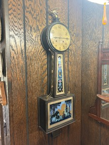 vintage 1930s Deco New Haven Banjo Wall Clock