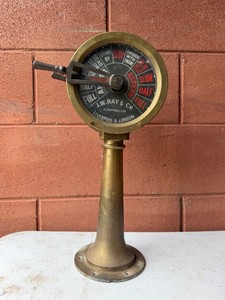 Antique Ships Brass Engine Order Telegraph - Cunard Line