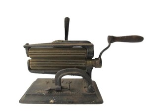 Antique 1880s Cast Iron PENN Countertop Crimper Machine
