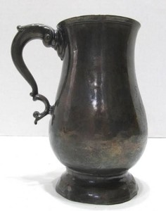 Early American Coin Silver Tankard by Silversmith John David&nbsp - Circa 1790s