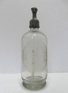 Antique CROWN Bottling Company Seltzer Bottle - Center City, Minn