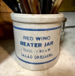 Vintage RED WING Stoneware Beater Jar