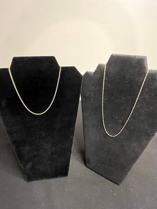 Sterling Silver Chain Necklaces - 925 Marked (Lot of 2)
