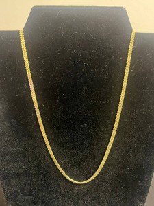 Sterling Silver Chain Necklace - Gold-Tone 925 - 6.7 g