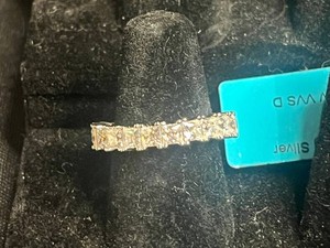 Moissanite Ring - 925 Sterling Silver Size 8, 3.63 CTW VVS D - $899.99 retail tag