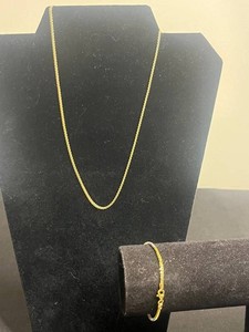 Sterling Silver Jewelry Set - 925 Necklace & Bracelet