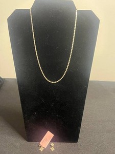 Lab-Grown Diamond Jewelry Set - Sterling Necklace & Earrings