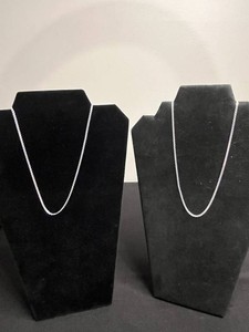Sterling Silver Necklace - Bismark 2-Strand Style 925 Italy 18 in - $200 retail tag