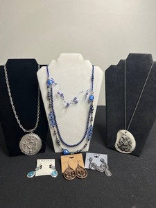 VTG Costume Jewelry Mixed Lot - Trifari, Apt.9 & Erica Lyons 5-Piece Group