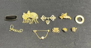 VTG Costume Jewelry Mixed Lot - Lillian Vernon & Novelty Pins