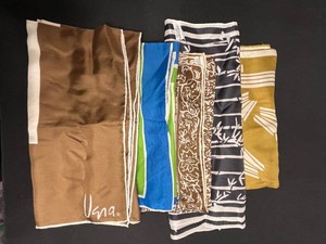 Vintage Scarves - Vera Silk-Screened Acetate Designs (Lot of 5)