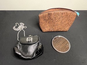 Coin Purses & Cosmetic Bag Mixed Lot - Avignon w Compact Mirror Retail Tag of $85