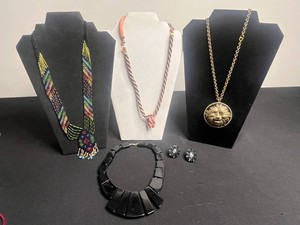 Costume Jewelry - Statement Necklaces & Matching Earrings (Lot of 5)