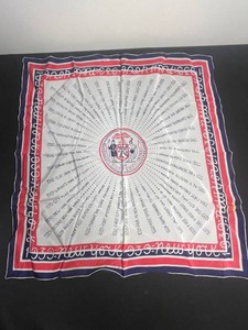 Historical Timeline Scarf - Vintage New York History Souvenir