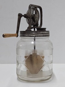 Primitive Antique Hand Crank Churn