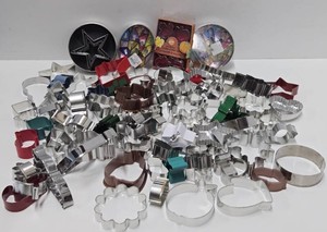 Large Estate Lot of Assorted Cookie Cutters