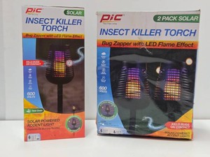 3 Brand New Solar Powered Bug Torch Zappers