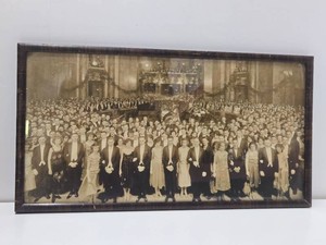Large Framed Antique 1923 Prom Photograph