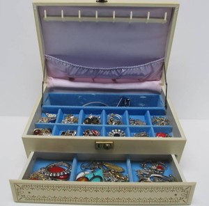 Vintage Jewelry Box Full of Signed Modern &amp Vintage Jewelry #1