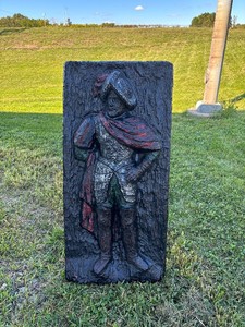 Large Mid Century 3D Fiberglass Spanish Conquistador Wall Sculpture